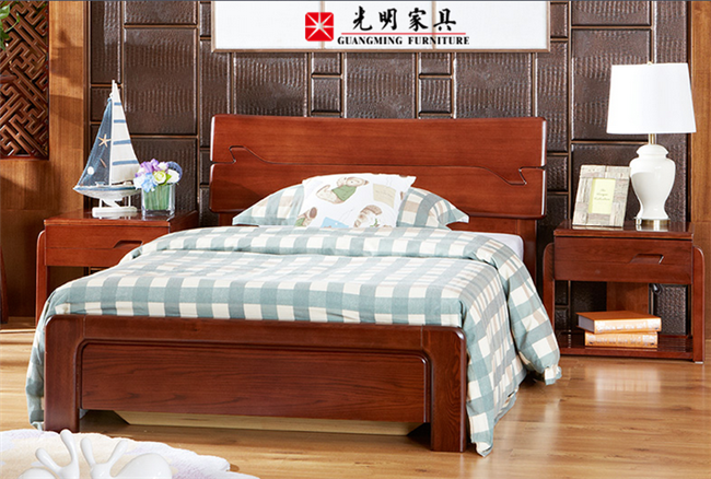 光明家具純實木床給你一個優(yōu)質健康的好睡眠